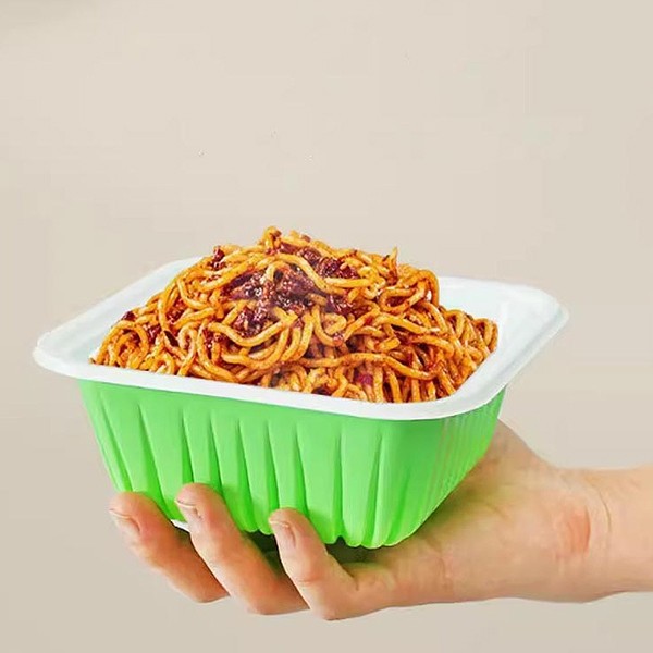 Disposable Plastic Square Colorful Packing Box