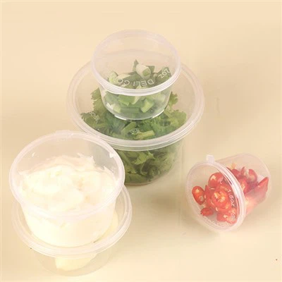 Kotak Celup Kotak Saus Sekali Pakai 25ml Transparan